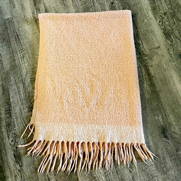 West Elm Bedding West Elm Pink Cozy Throw With Fringe Poshmark